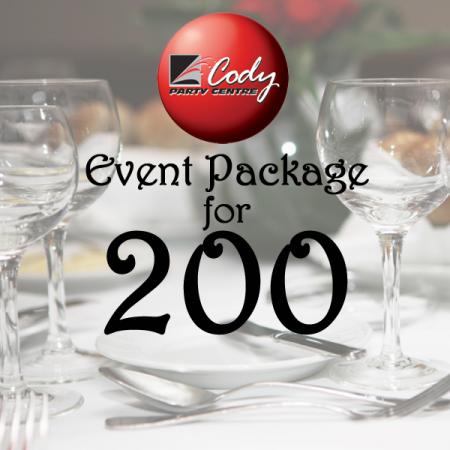 Cody Party Special Event Package for 200 at Cody Party Store & Rentals