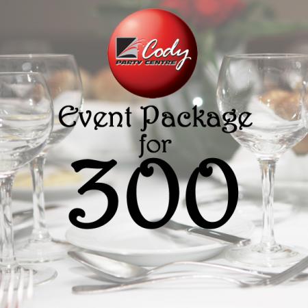Cody Party Special Event Package for 300 at Cody Party Store & Rentals
