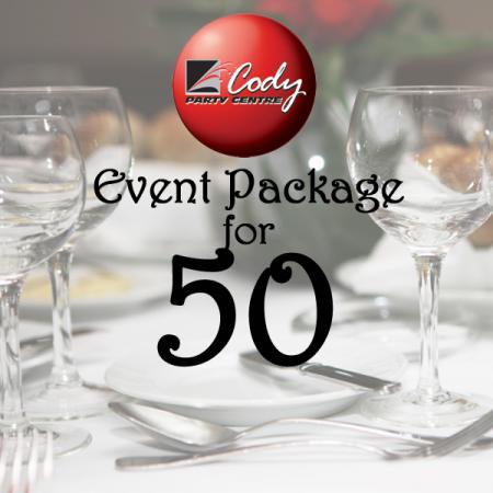Cody Party Special Event Package for 50 at Cody Party Store & Rentals