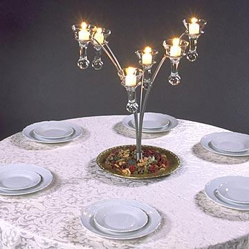 Starlite 6 Arm Candle Holder Silver at Cody Party Store & Rentals