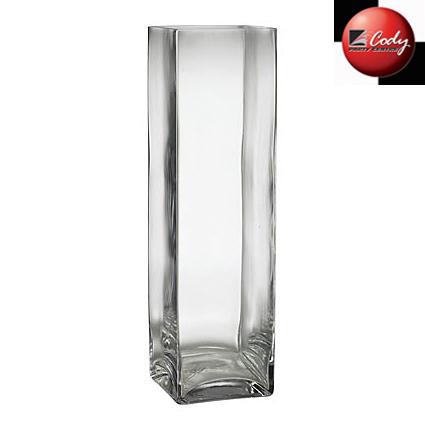 Glass Vase Square 20x5" at Cody Party Store & Rentals