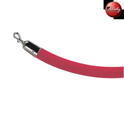 Stanchion Rope - RED - 6 Ft-CURRENTLY UNAVAILABLE at Cody Party Store & Rentals
