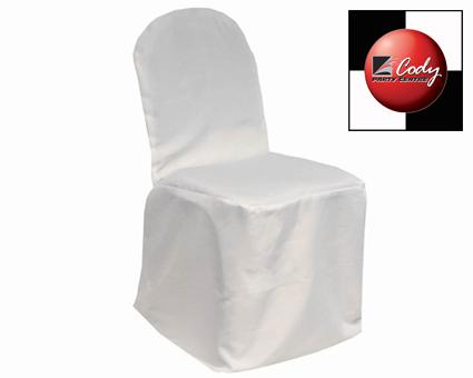 Chair Cover Banquet White - Polyester at Cody Party Store & Rentals