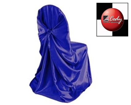 Chair Cover Universal Royal Blue - Satin at Cody Party Store & Rentals