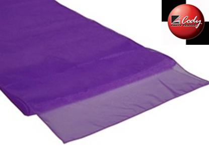 Table Runner Eggplant - Organza at Cody Party Store & Rentals