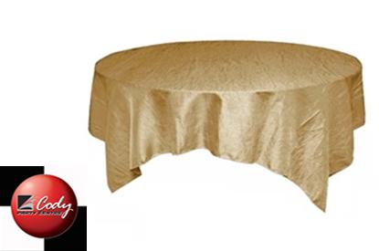 Overlay Champagne - Crinkle Taffeta (72") at Cody Party Store & Rentals