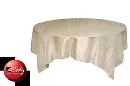 Overlay Ivory - Crinkle Taffeta (72") at Cody Party Store & Rentals