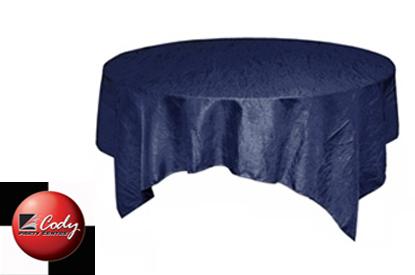 Overlay Navy Blue - Crinkle Taffeta (72") at Cody Party Store & Rentals