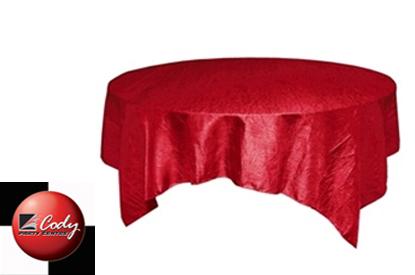 Overlay Red - Crinkle Taffeta (72") at Cody Party Store & Rentals
