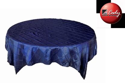 Overlay Navy Blue - Pintuck (72") at Cody Party Store & Rentals