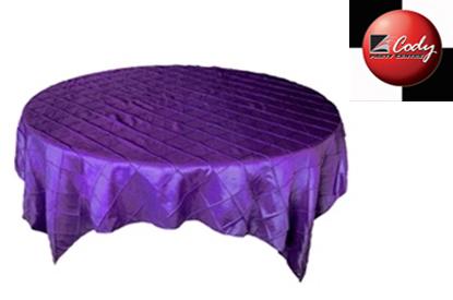 Overlay Purple - Pintuck (72") at Cody Party Store & Rentals