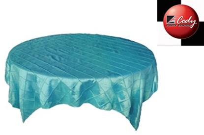Overlay Turquoise - Pintuck (72") at Cody Party Store & Rentals