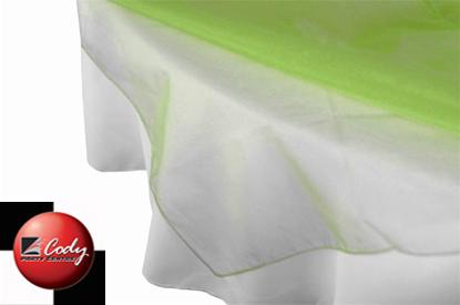 Overlay Apple Green - Organza (72") at Cody Party Store & Rentals