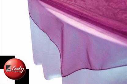 Overlay Burgundy - Organza (72") at Cody Party Store & Rentals