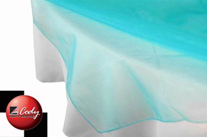 Overlay Turquoise - Organza (72") at Cody Party Store & Rentals
