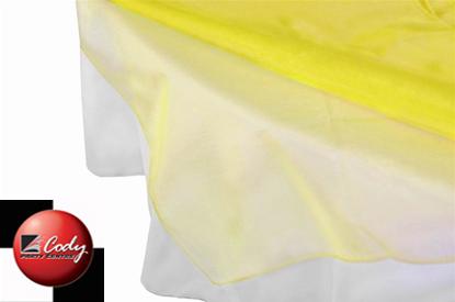 Overlay Yellow - Organza (72") at Cody Party Store & Rentals