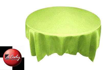 Overlay Apple Green - Satin (72") at Cody Party Store & Rentals