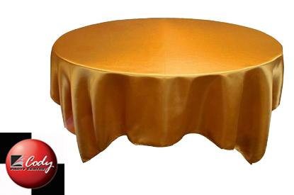 Overlay Gold - Satin (72") at Cody Party Store & Rentals