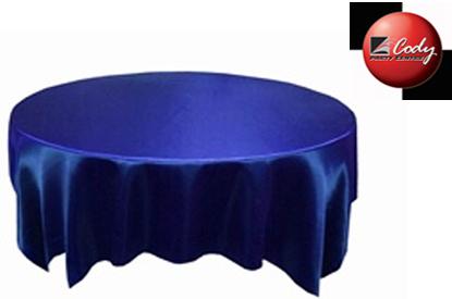 Overlay Navy Blue - Satin (72") at Cody Party Store & Rentals