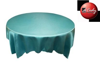 Overlay Turquoise - Satin (72") at Cody Party Store & Rentals