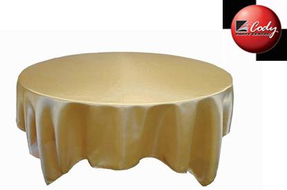 Overlay Champagne - Satin (72") at Cody Party Store & Rentals