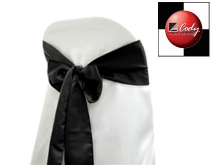 Chair Sash Black - Lamour at Cody Party Store & Rentals