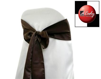 Chair Sash Chocolate - Lamour at Cody Party Store & Rentals
