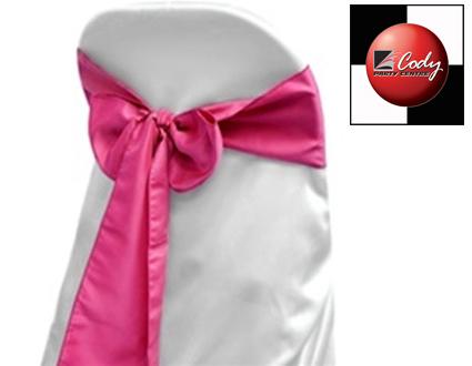 Chair Sash Fuchsia - Lamour at Cody Party Store & Rentals