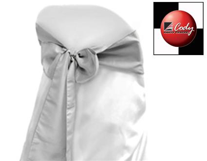 Chair Sash Silver - Lamour at Cody Party Store & Rentals