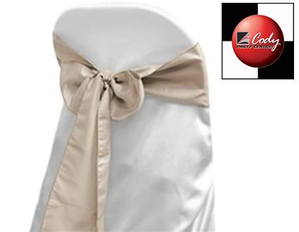 Chair Sash Toffee - Lamour at Cody Party Store & Rentals