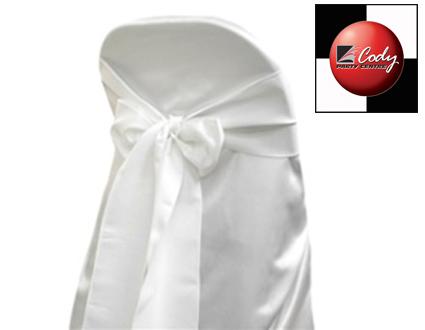 Chair Sash White - Lamour at Cody Party Store & Rentals