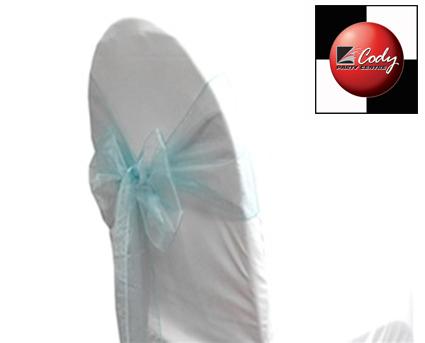Chair Sash Light Blue - Poly at Cody Party Store & Rentals