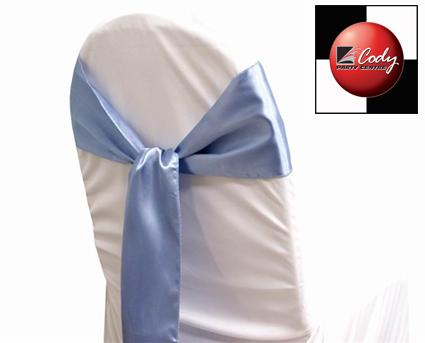 Chair Sash Periwinkle - Satin at Cody Party Store & Rentals