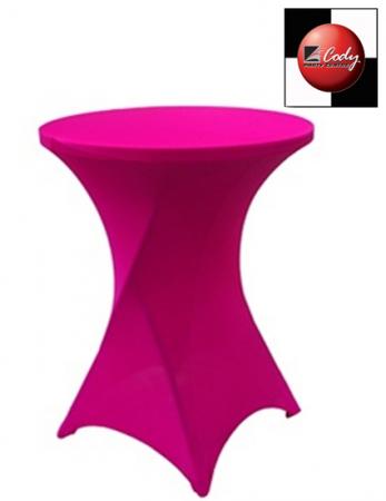 Cocktail Fuchsia Table Cover - Spandex at Cody Party Store & Rentals