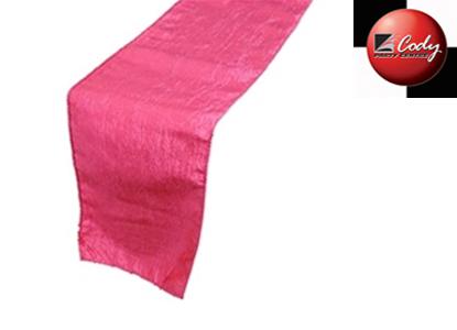 Table Runner Fuchsia - Taffeta Crinkle at Cody Party Store & Rentals
