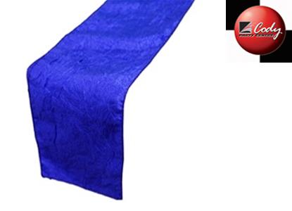 Table Runner Royal Blue - Taffeta Crinkle at Cody Party Store & Rentals
