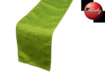 Table Runner Sage Green - Taffeta Crinkle at Cody Party Store & Rentals