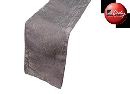 Table Runner Silver - Taffeta Crinkle at Cody Party Store & Rentals