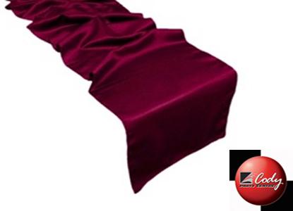 Table Runner Burgundy - Lamour at Cody Party Store & Rentals