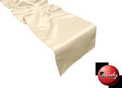 Table Runner Ivory - Lamour at Cody Party Store & Rentals