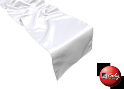 Table Runner White - Lamour at Cody Party Store & Rentals