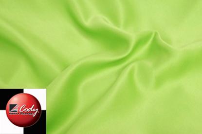 Round Apple Green Tablecloth - Lamour (120") at Cody Party Store & Rentals