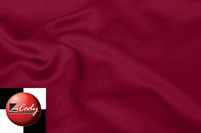 Round Burgundy Tablecloth - Lamour (120") at Cody Party Store & Rentals