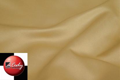 Round Champagne Tablecloth - Lamour (120") at Cody Party Store & Rentals