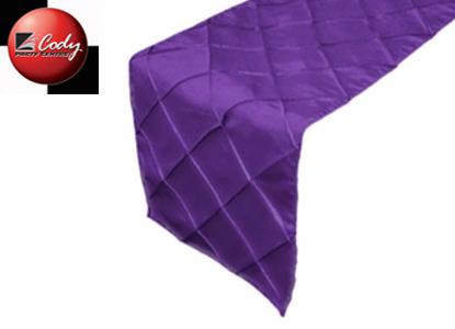 Table Runner Purple - Pintuck at Cody Party Store & Rentals