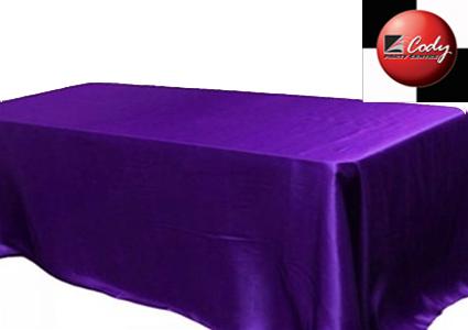 Rectangle Purple Tablecloth - Satin (90x156