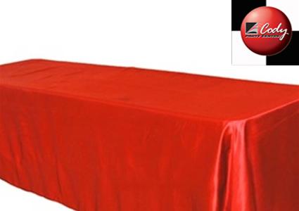 Rectangle Red Tablecloth - Satin (90x156