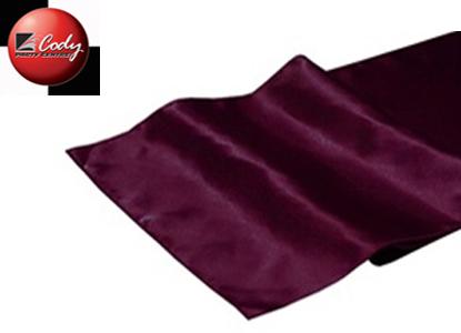Table Runner Eggplant - Satin at Cody Party Store & Rentals