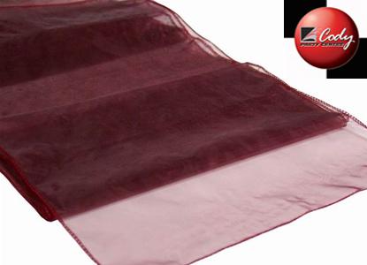 Table Runner Burgundy - Organza at Cody Party Store & Rentals