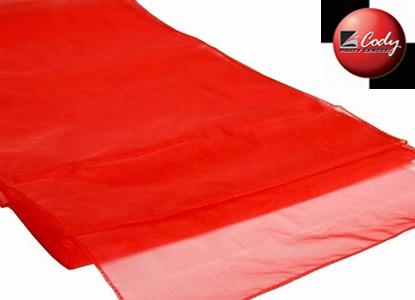 Table Runner Red - Organza at Cody Party Store & Rentals